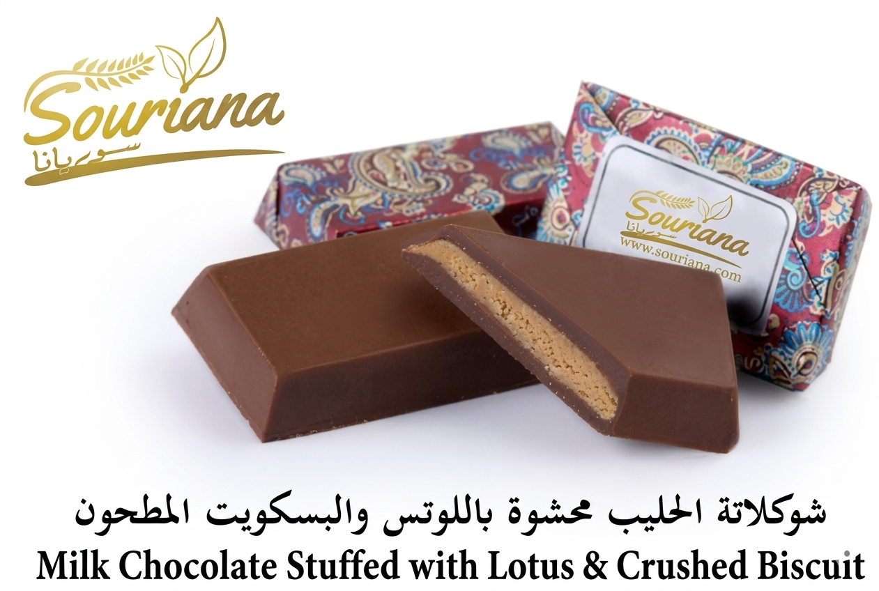 Milk Chocolate Stuffed with Lotus & Crushed Biscuit