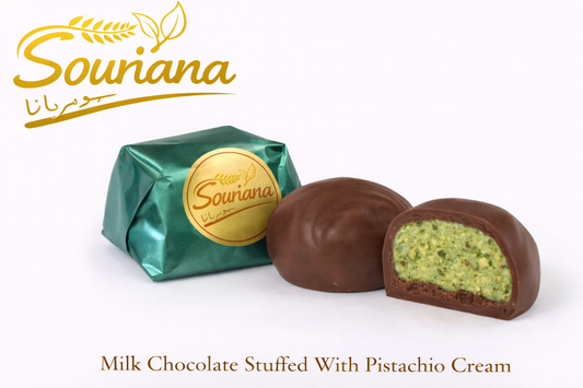Milk Chocolate Stuffed with Pistachio Cream