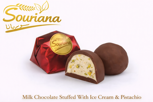 Milk Chocolate Stuffed with Ice Cream & Pistachio